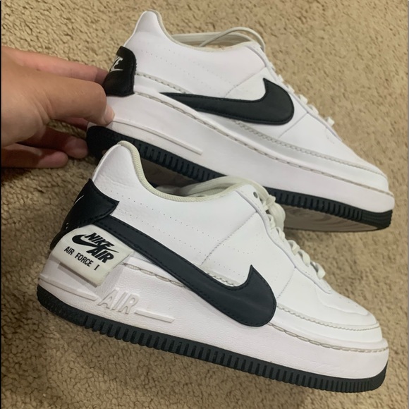 nike air force with tag on outside
